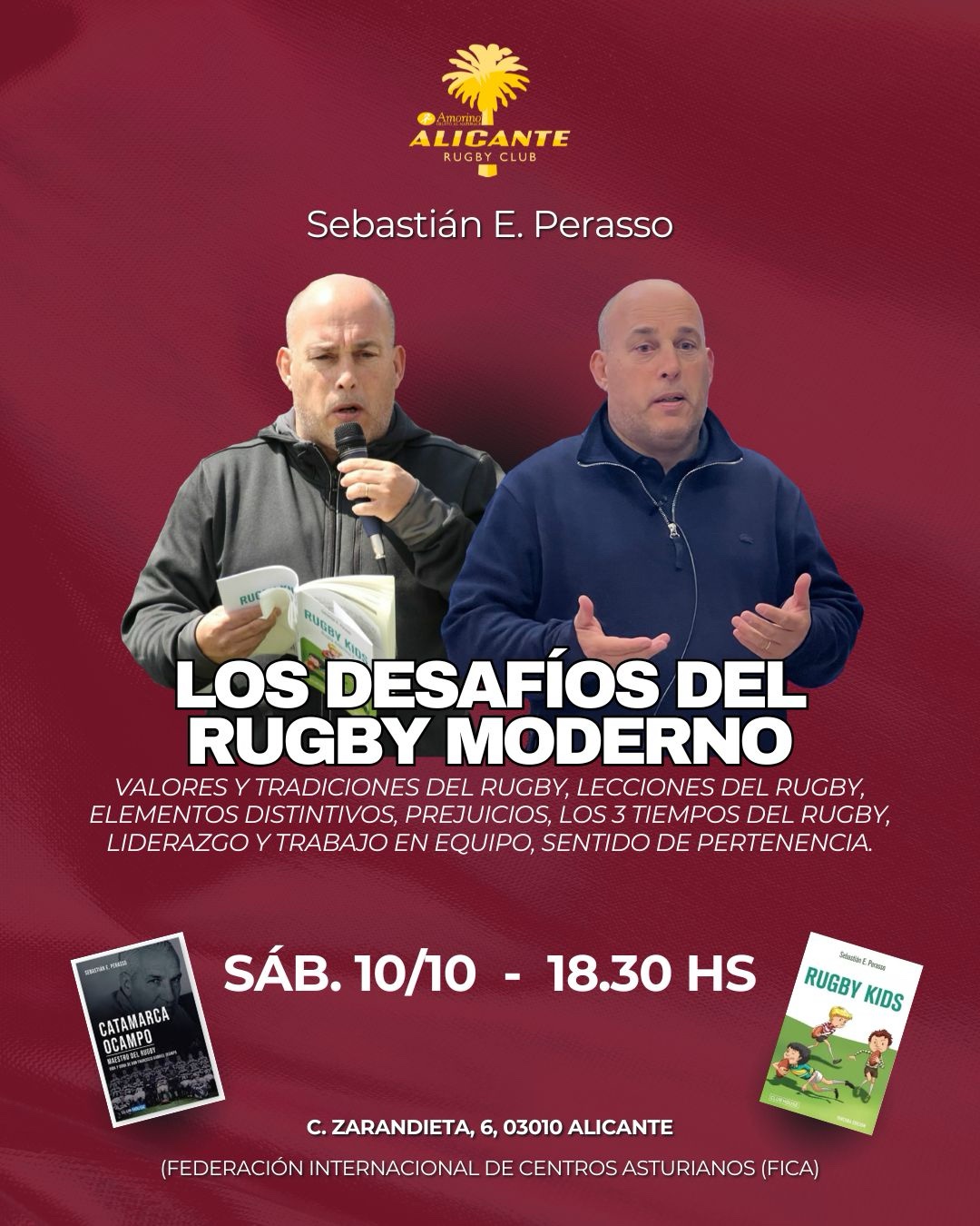 Donativo charla Sebastián Perasso